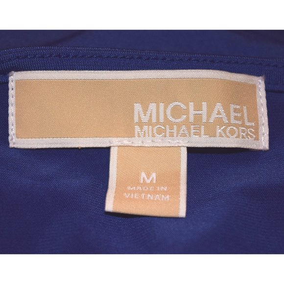 Michael Kors Blue Sleeveless Sheath Dress size Med - Picture 6 of 6